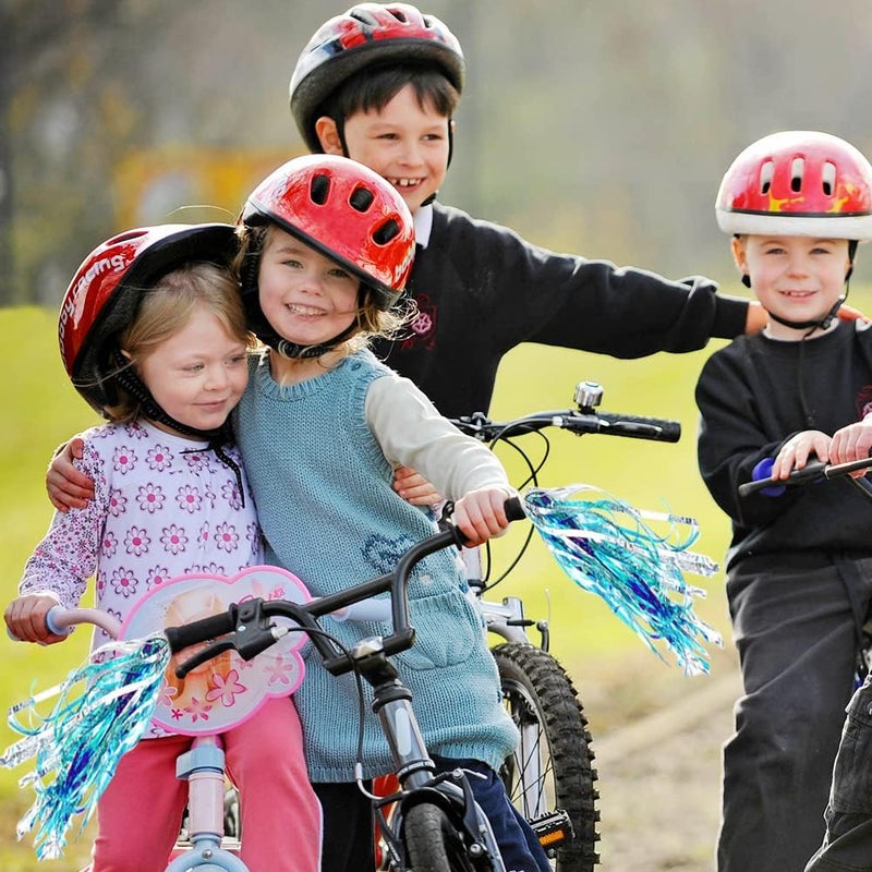 IEALODS 1Pair Kids Bike Handlebar Streamers, Children Scooter Handlebar Colorful Tassel Ribbon Bicycle Grips Baby Carrier Accessories - Image 4